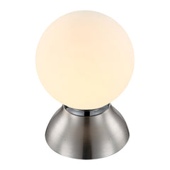 Lampe à poser Kitty nickel satiné