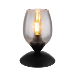 Lampe à poser Kuwaita noire mat