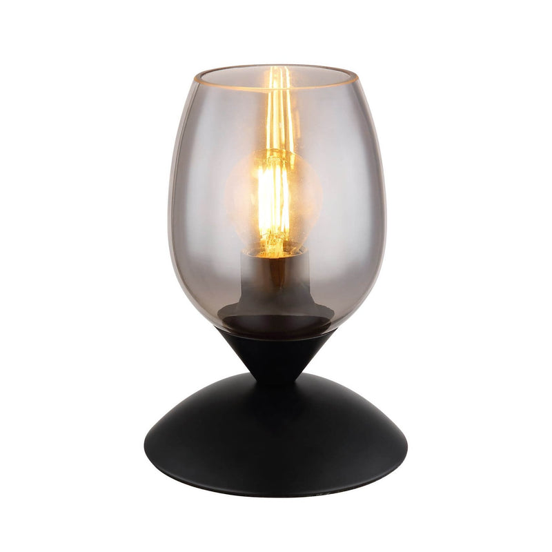 Lampe à poser Kuwaita noire mat
