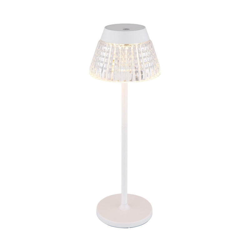 Lampe à poser Lora blanche mat