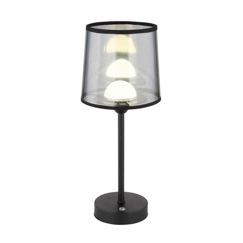 Lampe à poser Lunki noire mat, H 35 cm