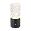 Lampe à poser Lunki noire mat, H 19 cm