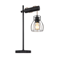 Lampe à poser Mina noire mat