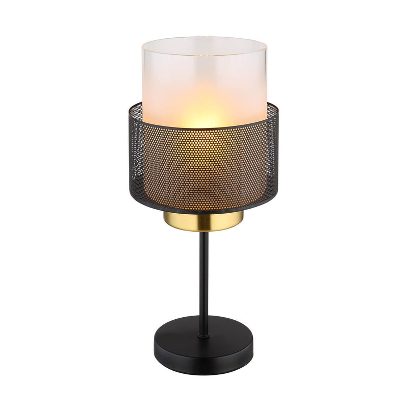 Lampe à poser Olga noire mat
