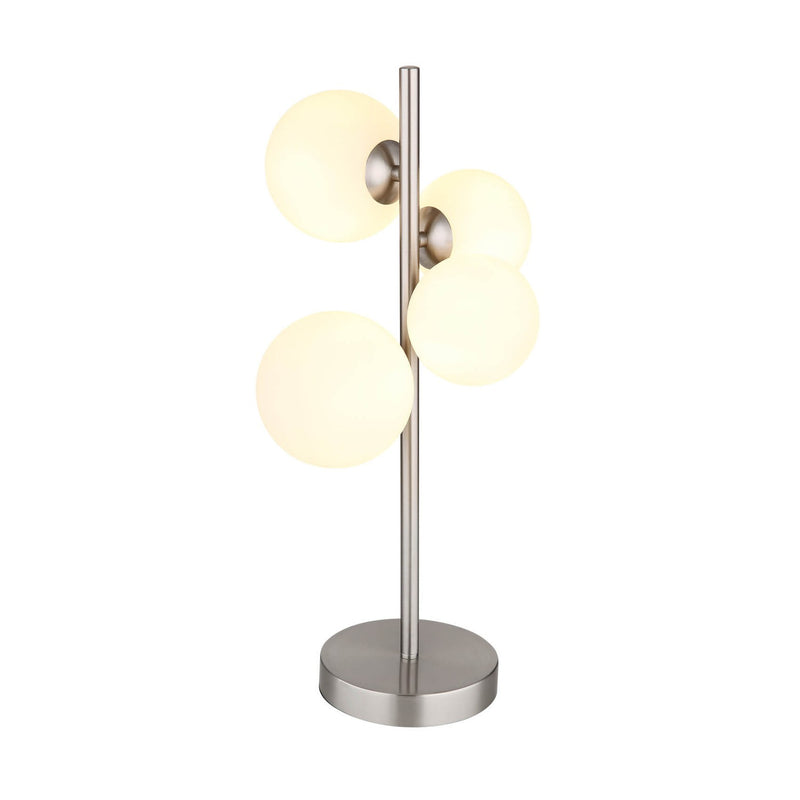 Lampe à poser Riha nickel satiné