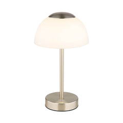 Lampe à poser Sarima nickel satiné
