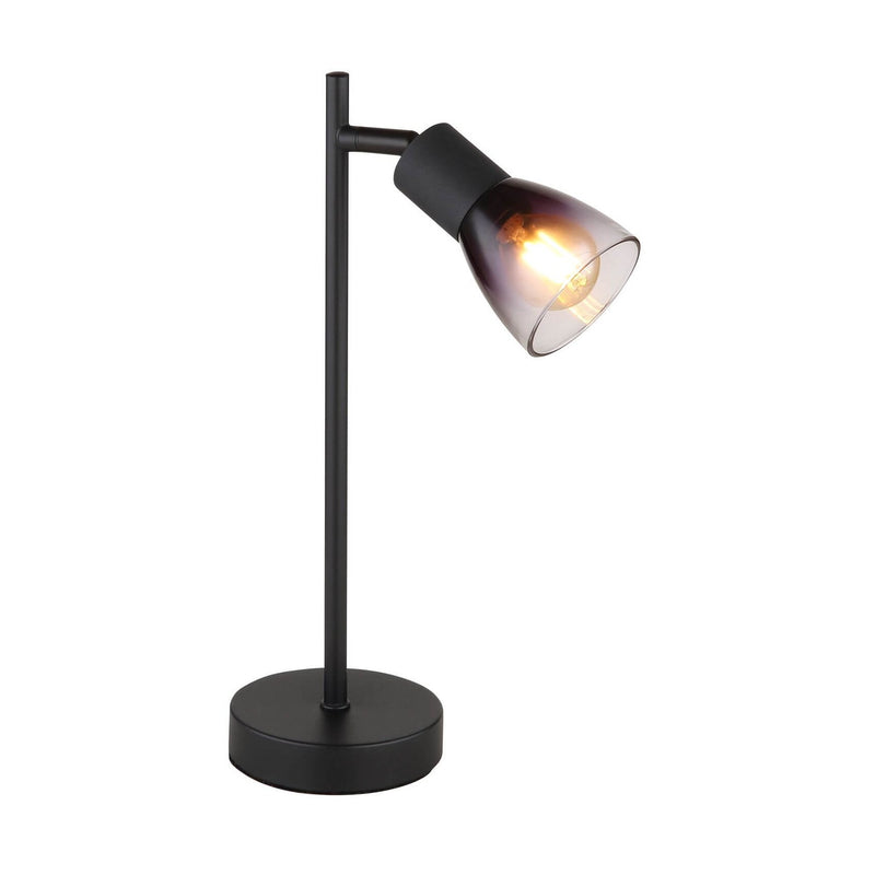 Lampe à poser Satella noire mat