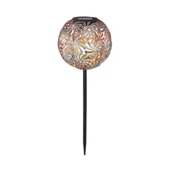 Luminaire extérieur argenté et gris, H 54 cm