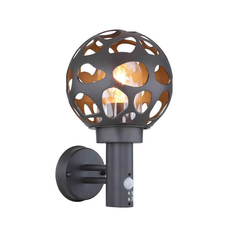 Luminaire extérieur Hilario anthracite et inox