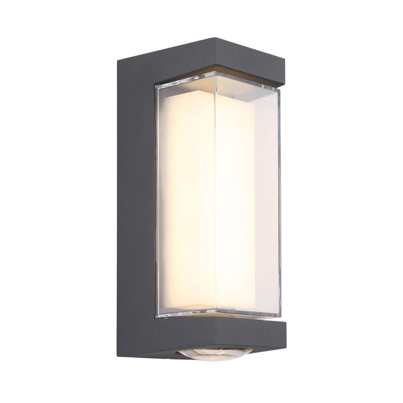 Luminaire extérieur Plixon anthracite et aluminium