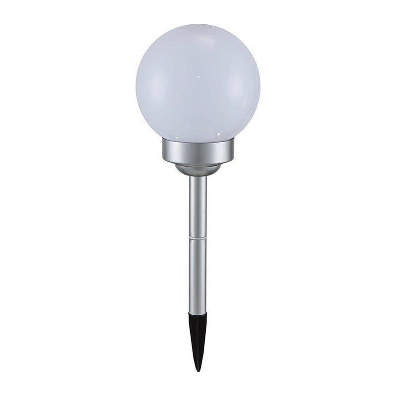 Luminaire extérieur Solar argenté, H 43 cm