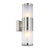 Applique extérieure Xeloo inox, H 37 cm