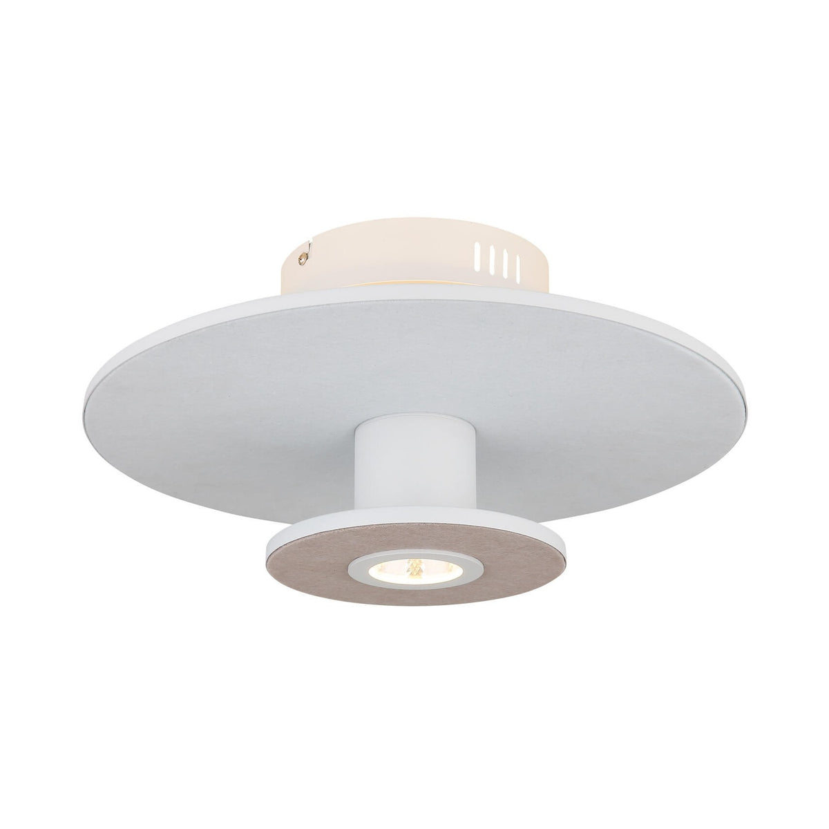 Plafonnier Carter blanc mat, Ø 38 cm
