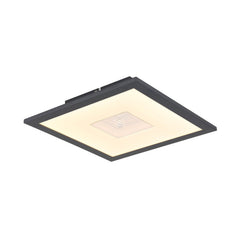 Plafonnier Doro blanc mat et aluminium