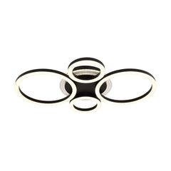 Plafonnier Loretta noir mat