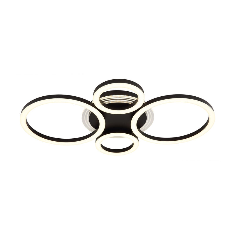 Plafonnier Loretta noir mat
