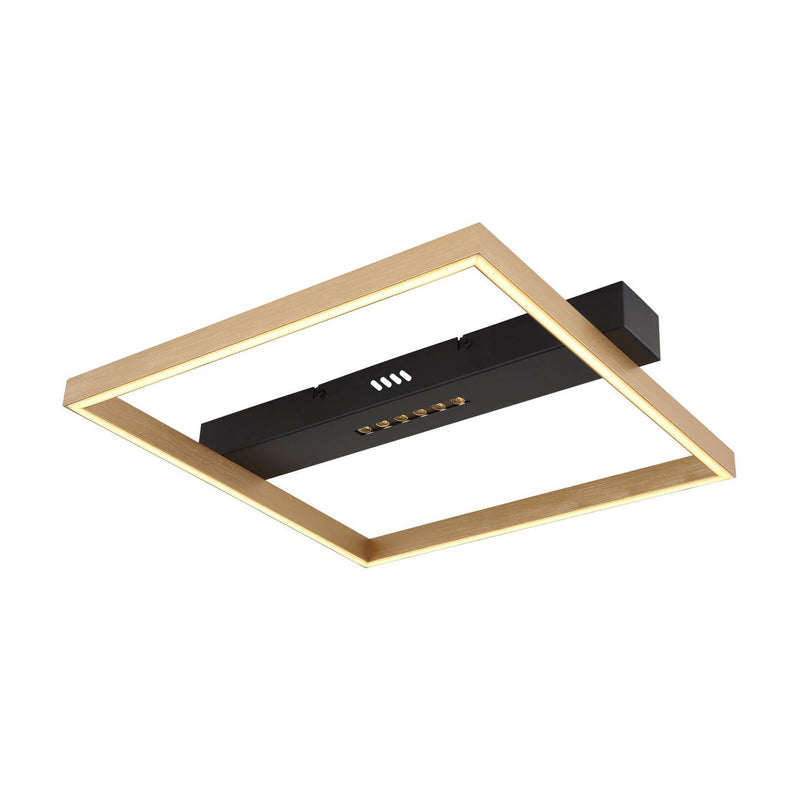 Plafonnier Luffy noir mat, L 39,2 cm