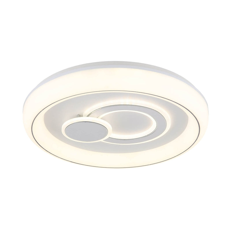 Plafonnier Ruiz blanc mat, Ø 48 cm