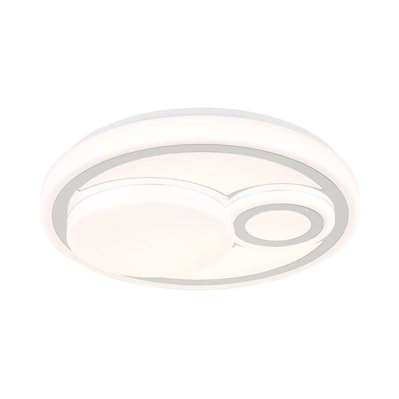 Plafonnier Ruiz blanc mat, Ø 38 cm