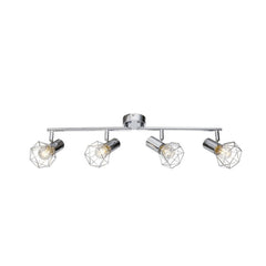Spot 4 lumières chromé