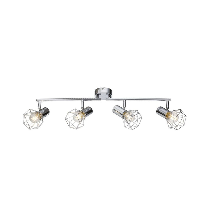 Spot 4 lumières chromé