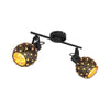 Spot Jodie noir mat, L 35 cm