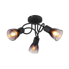 Spot Satella noir mat, Ø 22 cm