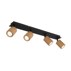 Spot Wenzel noir mat, L 65 cm