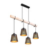 Suspension Ablona noire mat (15451-4H)