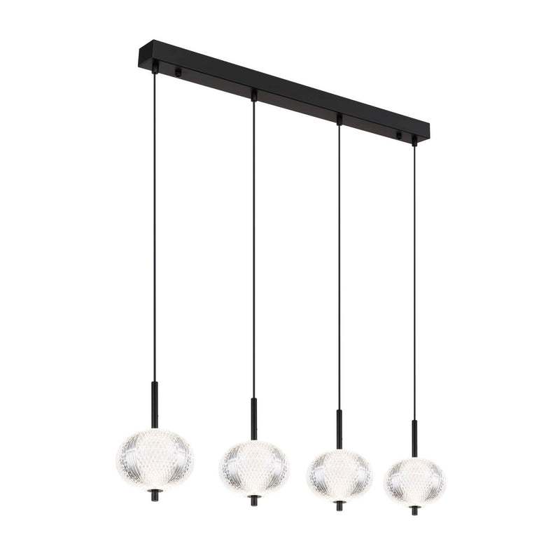 Suspension Aida noire mat, H 120 cm (16042-4H)