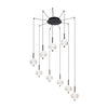 Suspension Aida noire mat, H 300 cm