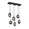 Suspension Blacky noire mat, H 120 cm