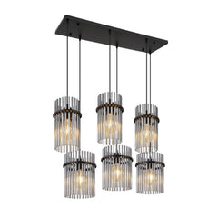 Suspension Gorley noire mat, H 125 cm