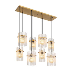 Suspension Gorley dorée, H 125 cm