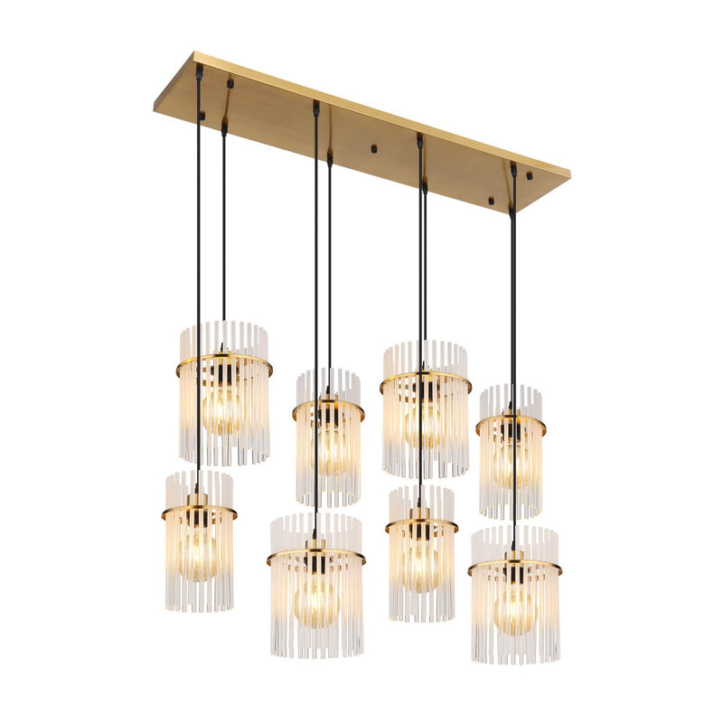 Suspension Gorley dorée, H 125 cm