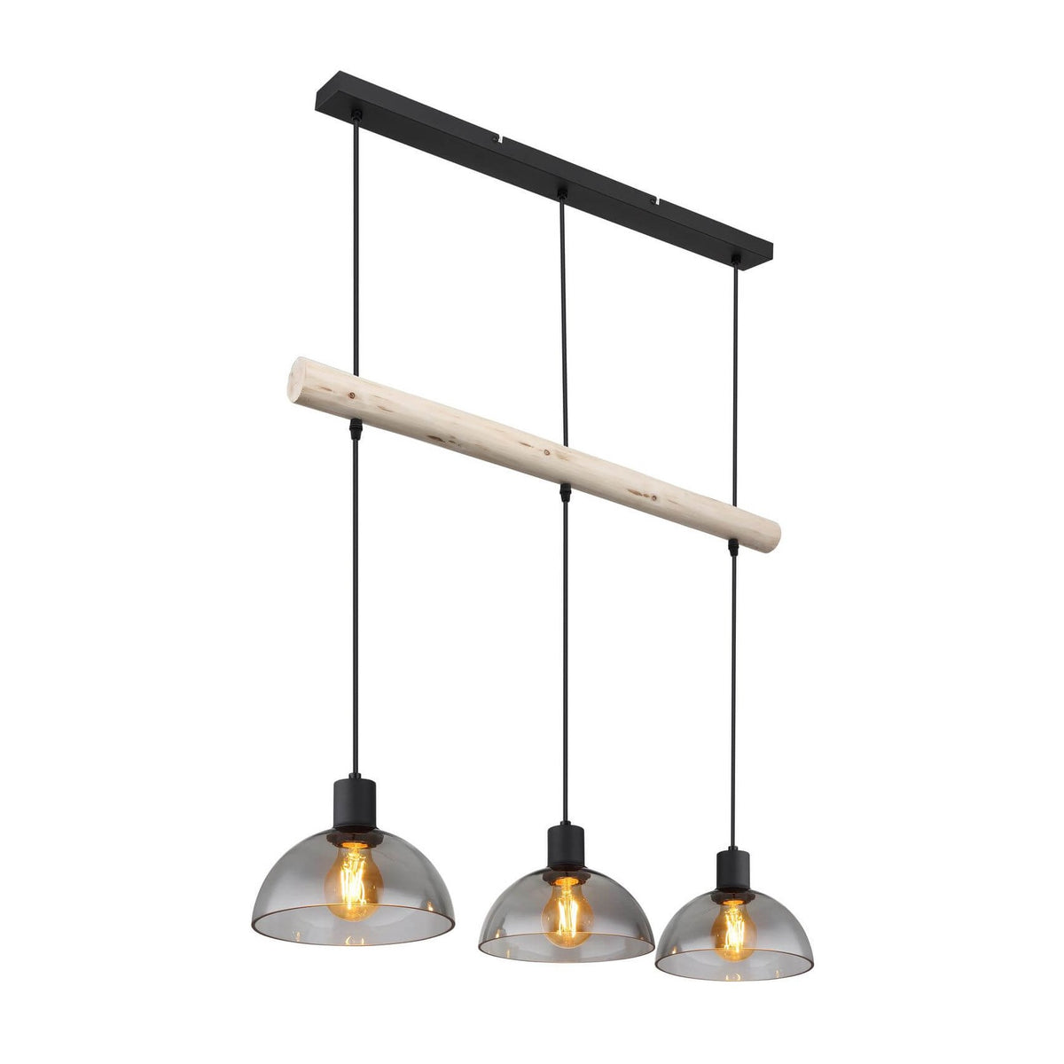 Suspension Lindi noire mat