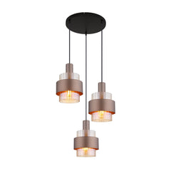 Suspension Milley noire mat, H 150 cm