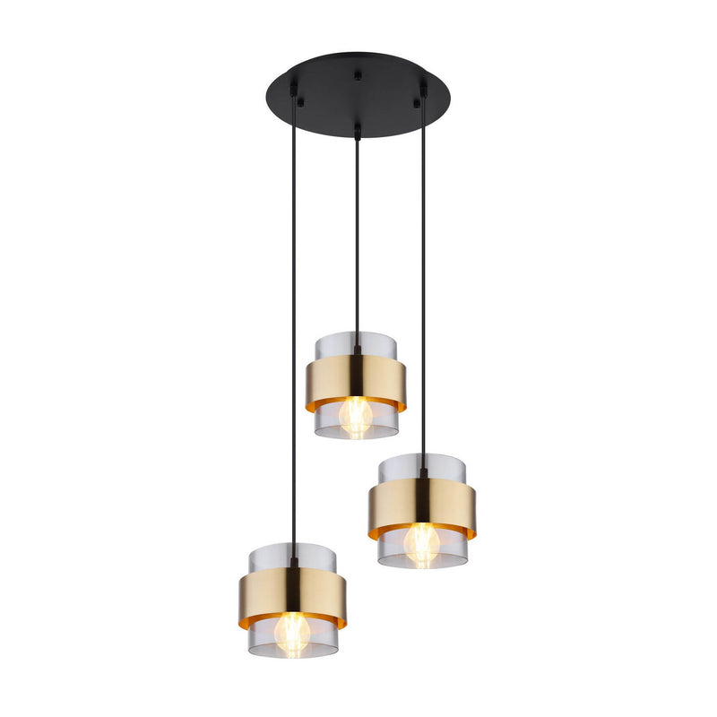 Suspension Milley noire mat, H 120 cm (15560-3H)