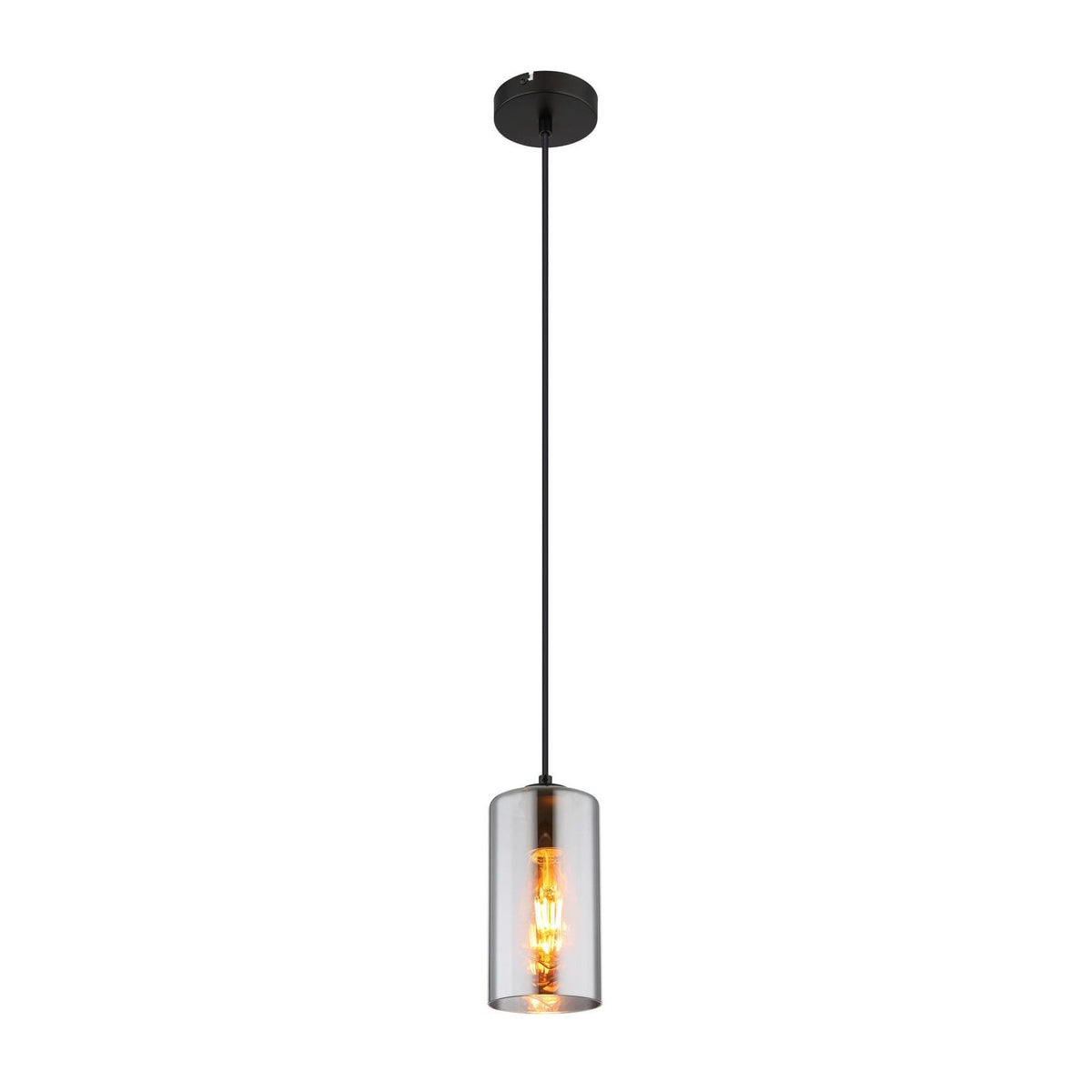 Suspension Olly noire mat