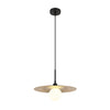 Suspension Riga noire mat, H 120 cm (15636)