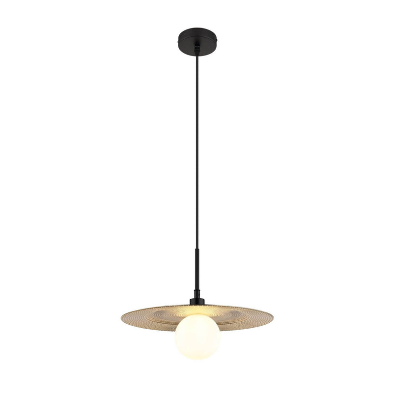 Suspension Riga noire mat, H 120 cm (15636)