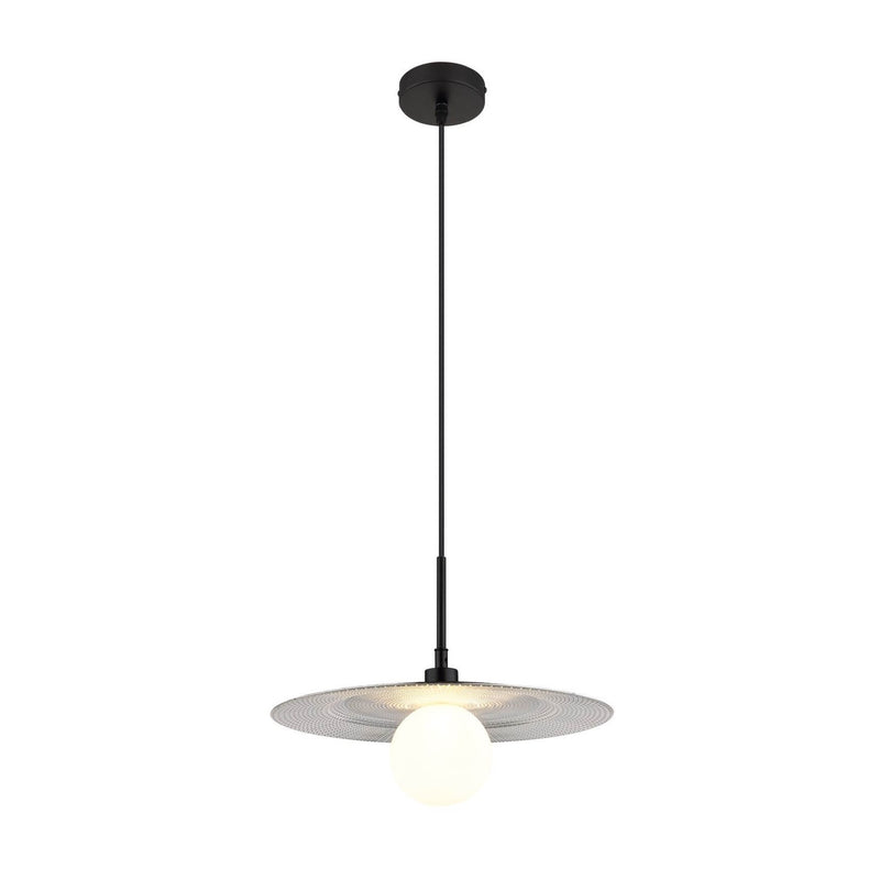 Suspension Riga noire mat, H 120 cm (15637)