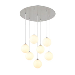 Suspension Riha nickel satiné