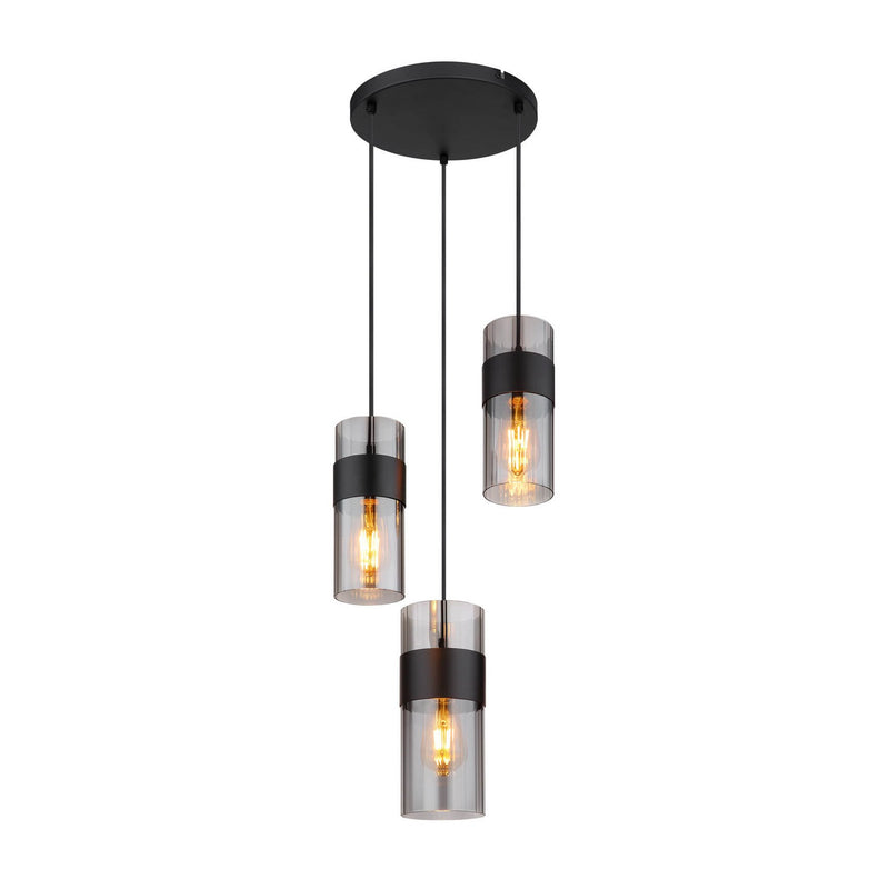 Suspension Scarfina noire mat (15718-3)