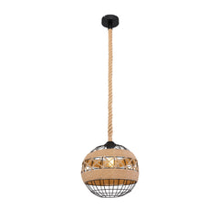 Suspension Ulleu noire, H 120 cm