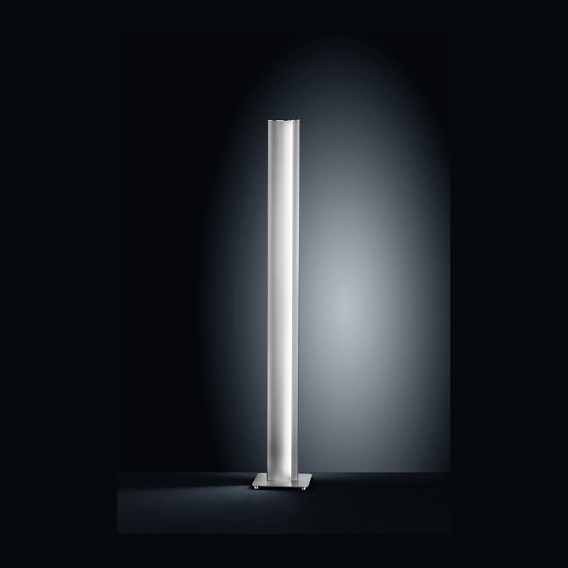 Lampadaire Kurvo nickel
