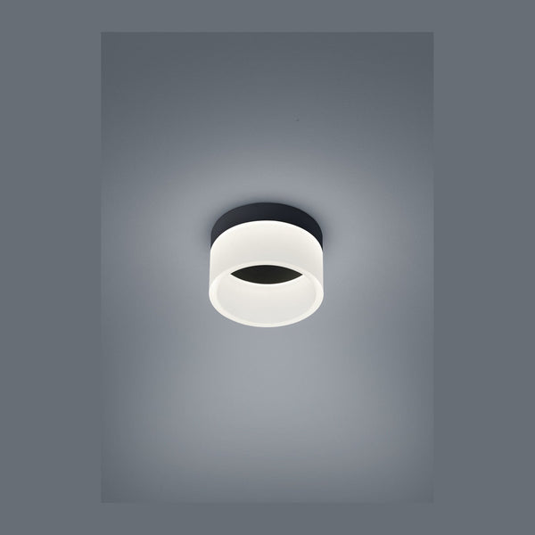 Plafonnier LIV noir, Ø 15 cm