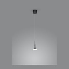 Suspension Flute noire et chromée (16/2001.64)