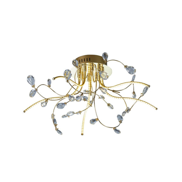 Plafonnier LED | Crystal Laiton