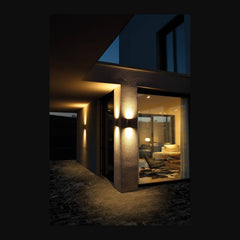 Applique extérieure Down 2 lumières inox (025)